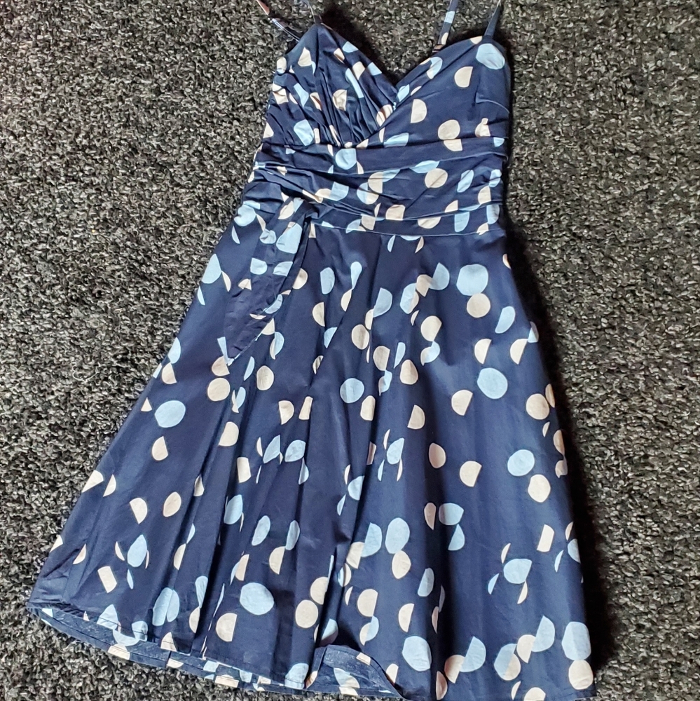 A-line polka-dot dress